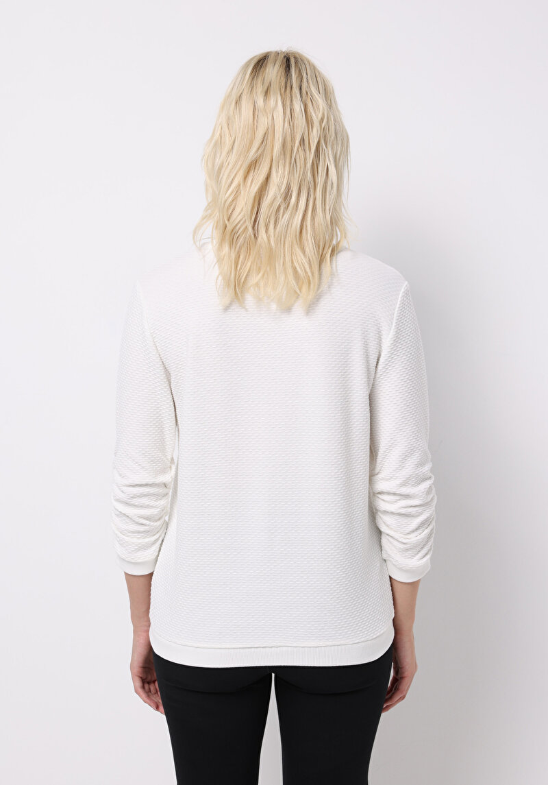 Imagine a Hanorac / Bluza De Dama Alb Regular Fit Cl1076068