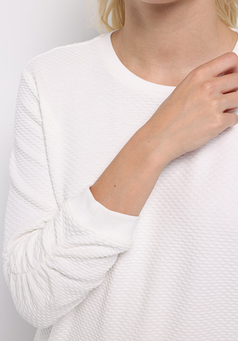 Afișați detalii pentru Hanorac / Bluza De Dama Alb Regular Fit  Cl1076068