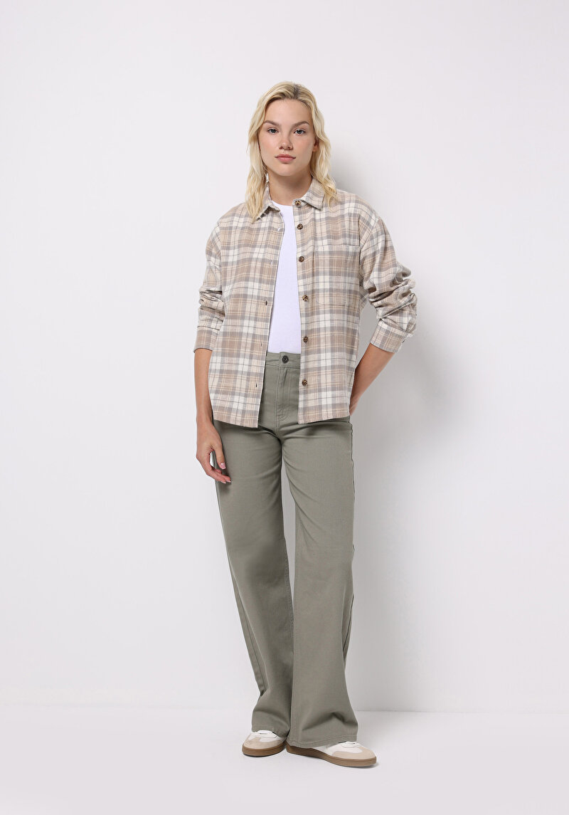 Imagine a Pantaloni De Dama Kaki Berry Fit Cl1076104