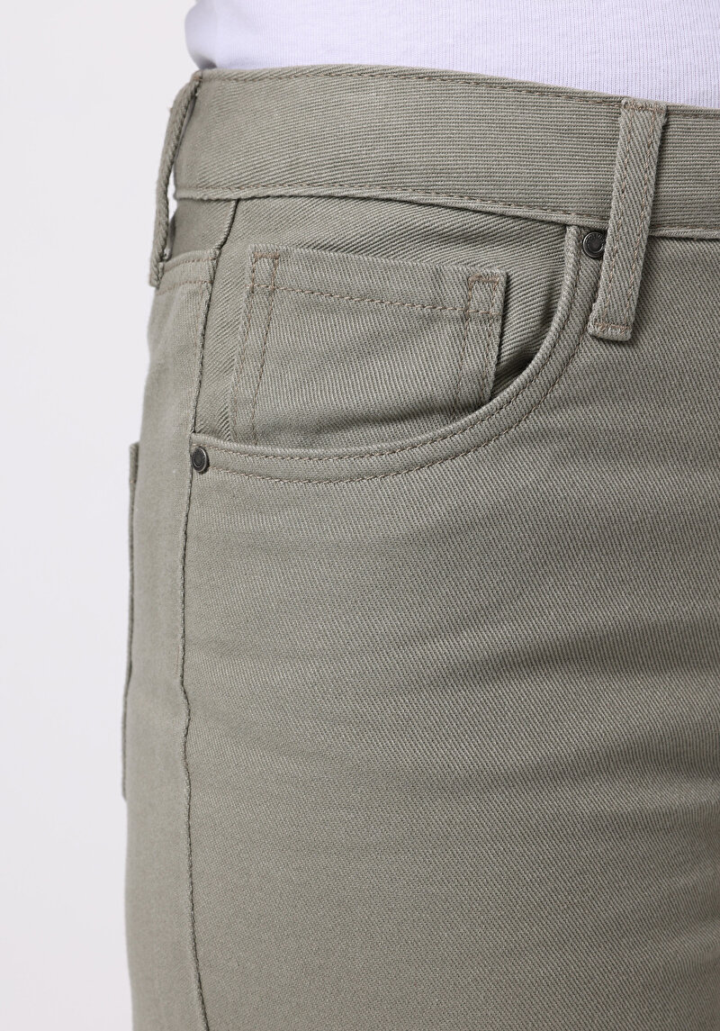 Afișați detalii pentru Pantaloni De Dama Kaki Berry Fit  Cl1076104