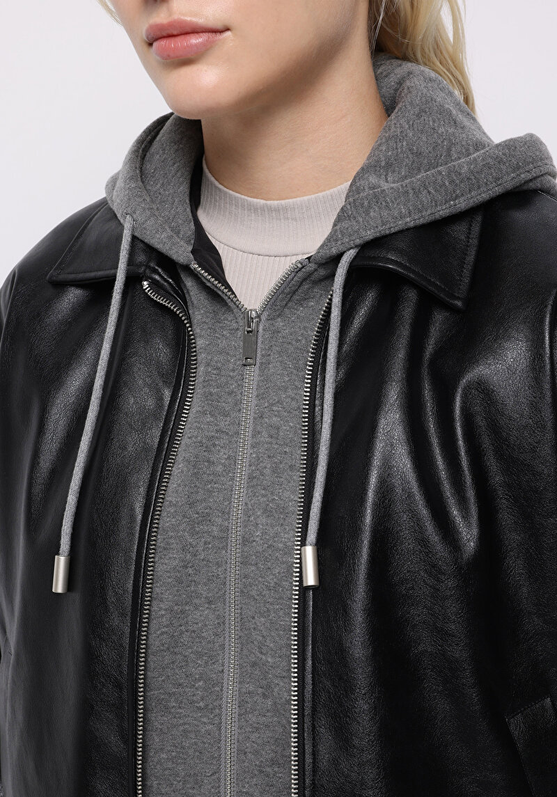 Imagine a Jacheta De Dama Negru Regular Fit Cl1076417