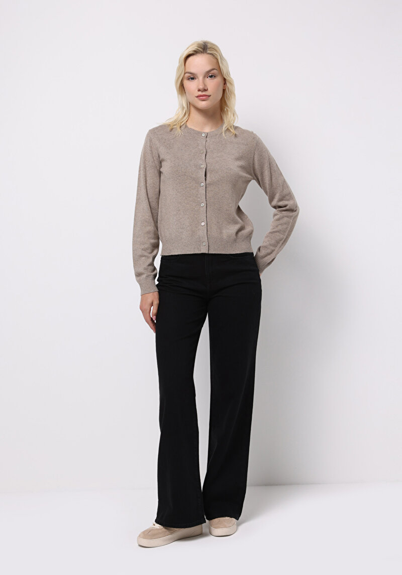 Afișați detalii pentru Cardigan De Dama Bej Slim Fit  Cl1076473