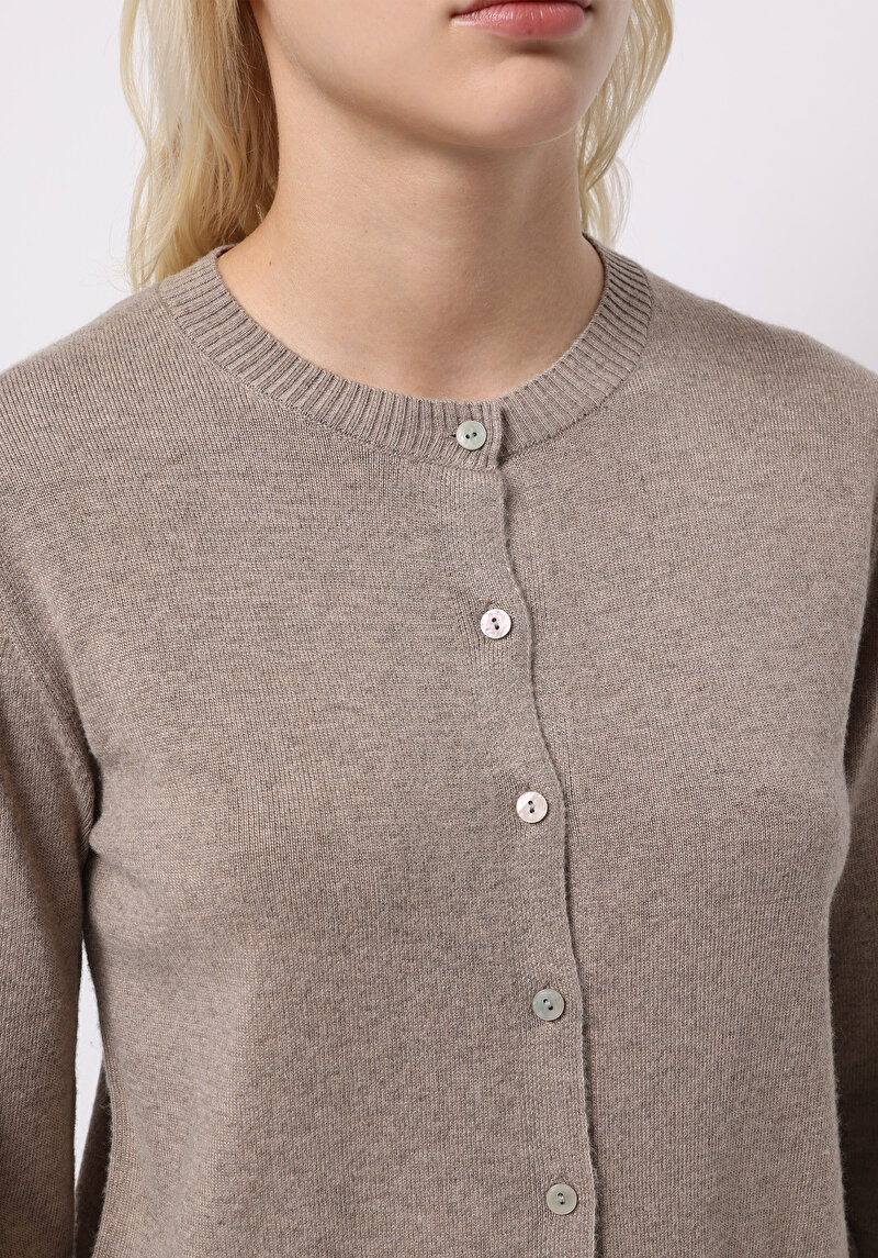 Afișați detalii pentru Cardigan De Dama Bej Slim Fit  Cl1076473