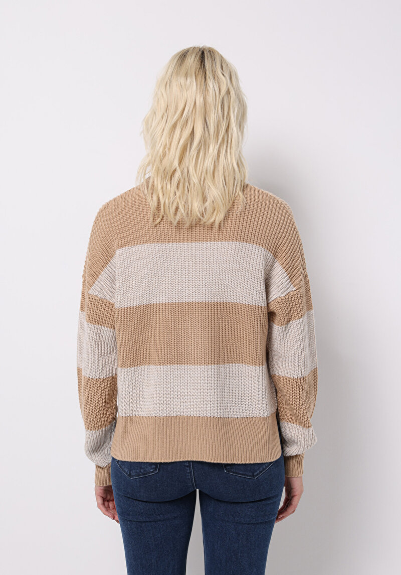 Imagine a Pulover De Dama Bej Regular Fit Cl1076812