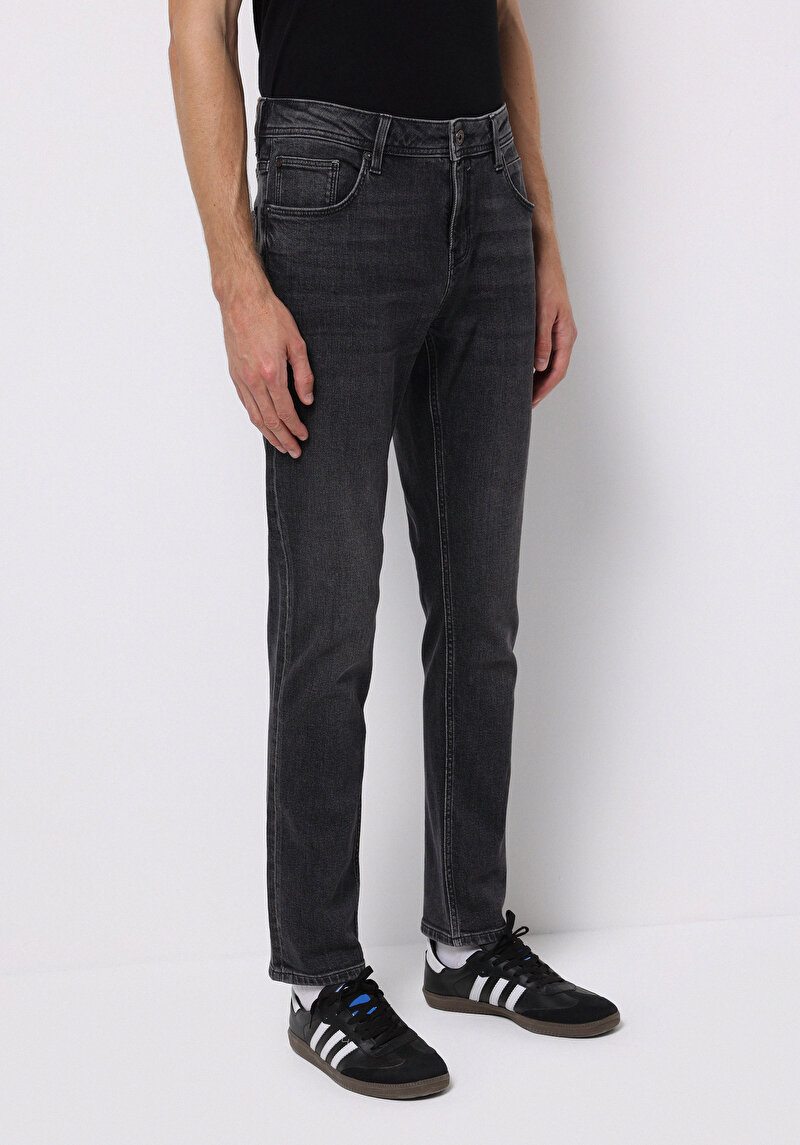 Afișați detalii pentru Pantaloni De Barbati Negru Straight Fit 044 Karl Cl1076171