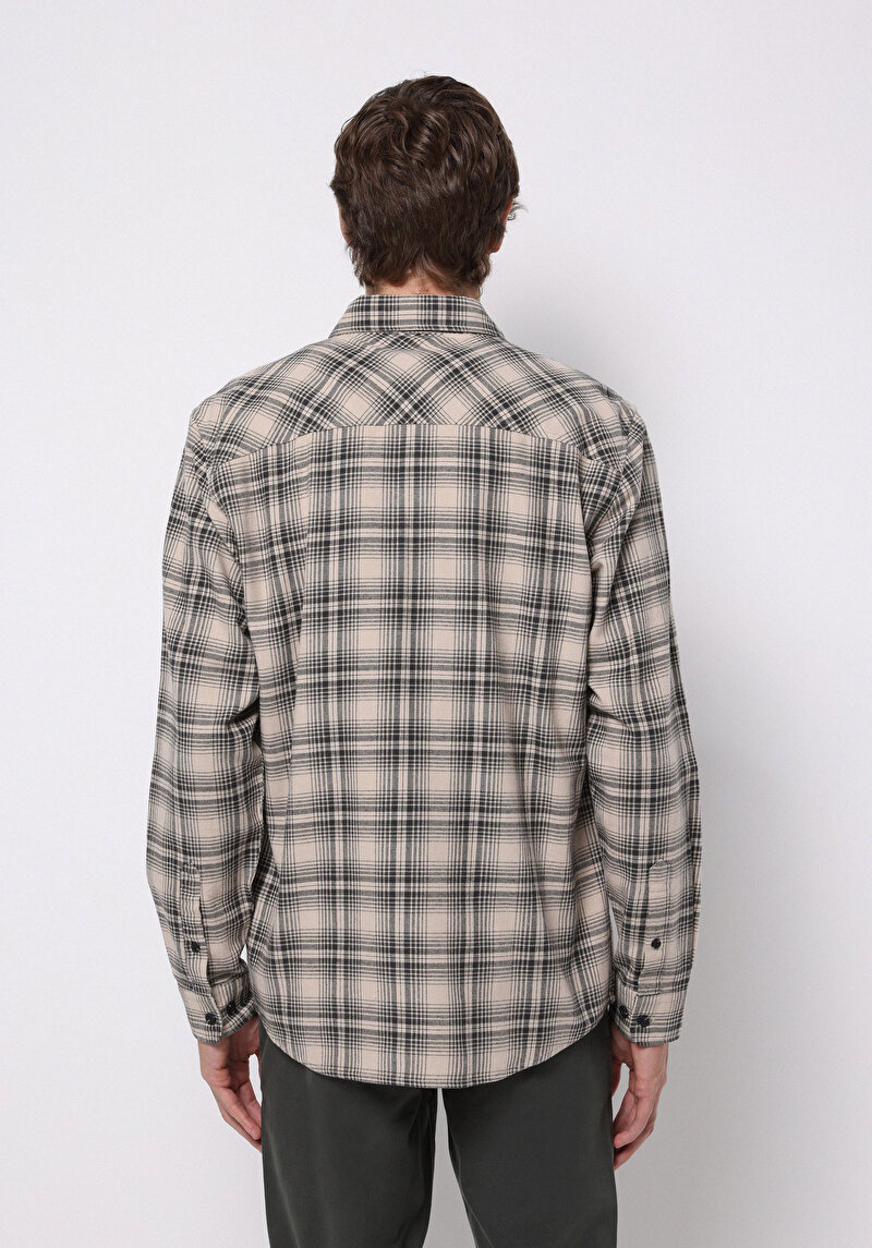 Afișați detalii pentru Camasa Cu Maneca Lunga De Barbati Bej Regular Fit  Cl1076279