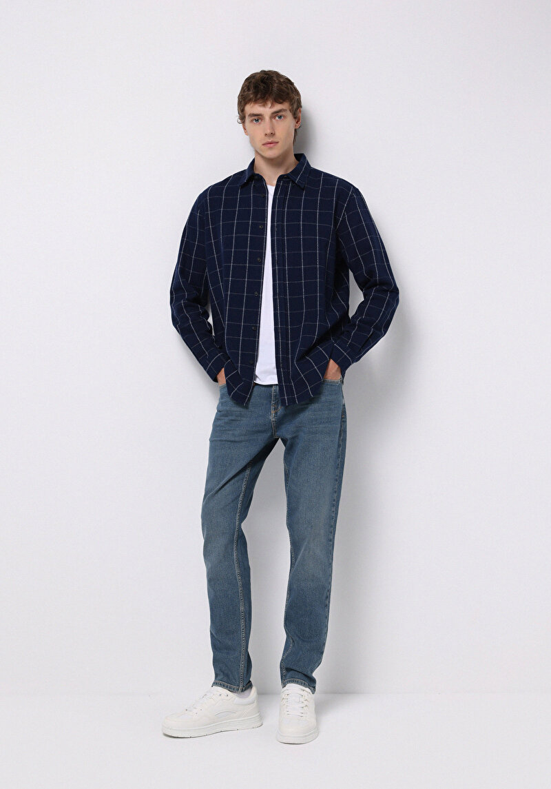 Afișați detalii pentru Pantaloni De Barbati Verde Regular Fit 067 Jack Cl1076534