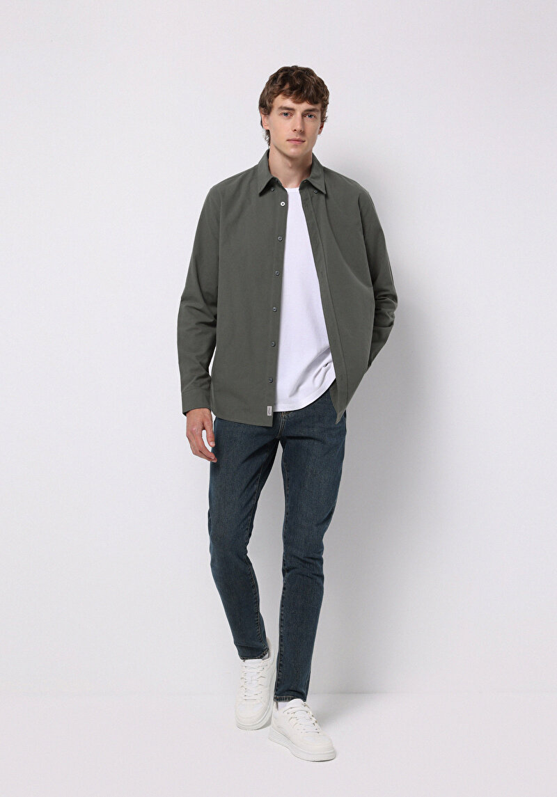 Imagine a Pantaloni De Barbati Albastru Inchis Slim Fit 041 Danny Cl1076539