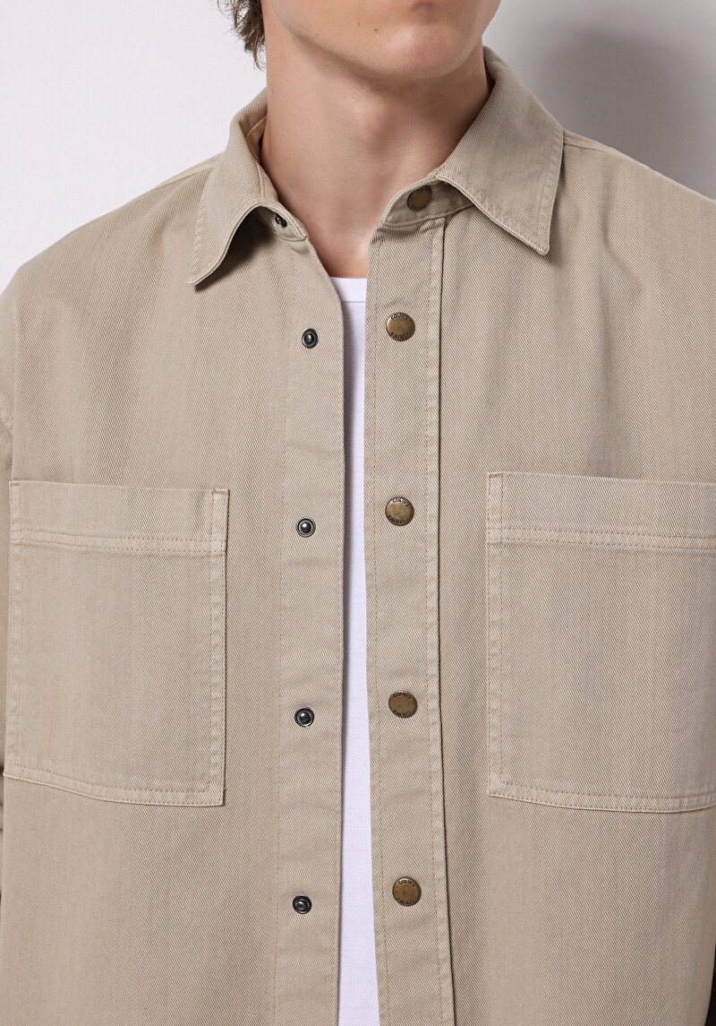 Afișați detalii pentru Jachetă De Barbati Bej Comfort Fit  Cl1076729