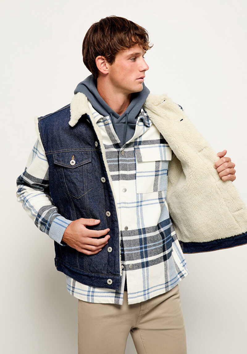 Imagine a Jachetă De Barbati Albastru Comfort Fit Cl1076730