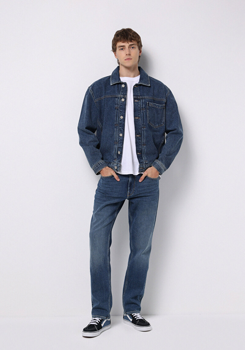 Imagine a Jacheta De Barbati Albastru Regular Fit Cl1076804