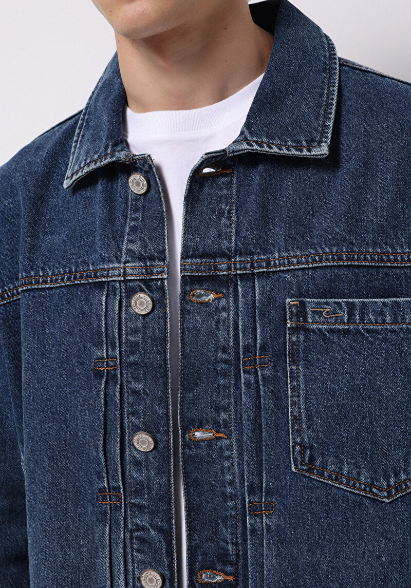 Afișați detalii pentru Jacheta De Barbati Albastru Regular Fit  Cl1076804