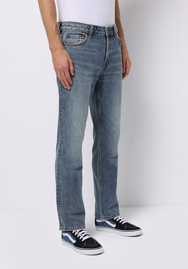 Imagine a Pantaloni De Barbati Albastru Regular Fit 045 David Cl1076838