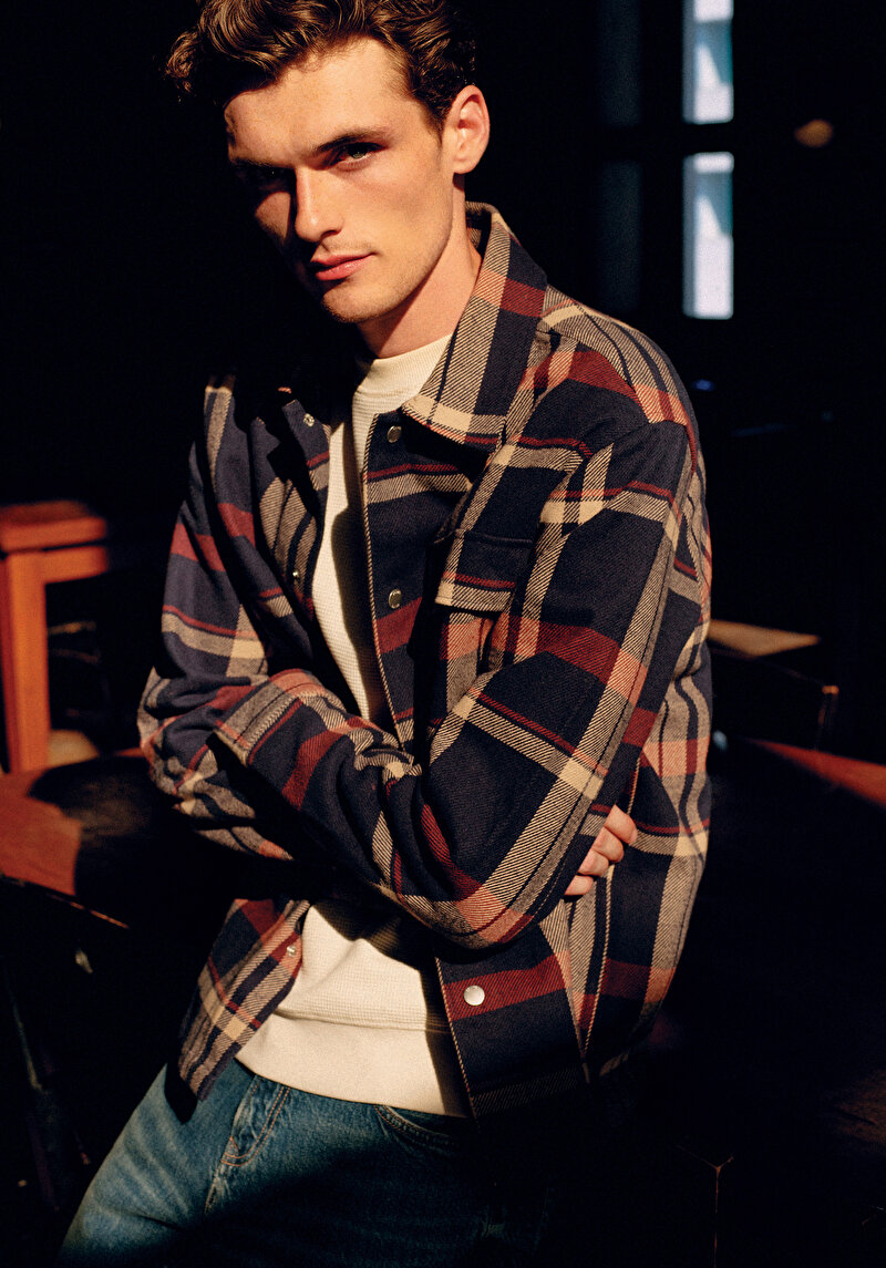 Imagine a Jachetă De Barbati Albastru Marin Comfort Fit Cl1077140