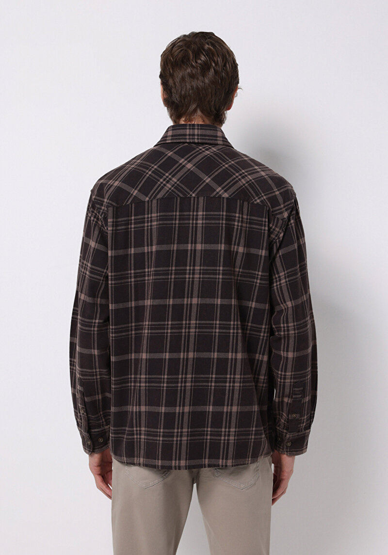 Imagine a Camasa Cu Maneca Lunga De Barbati Maro Comfort Fit Cl1075660