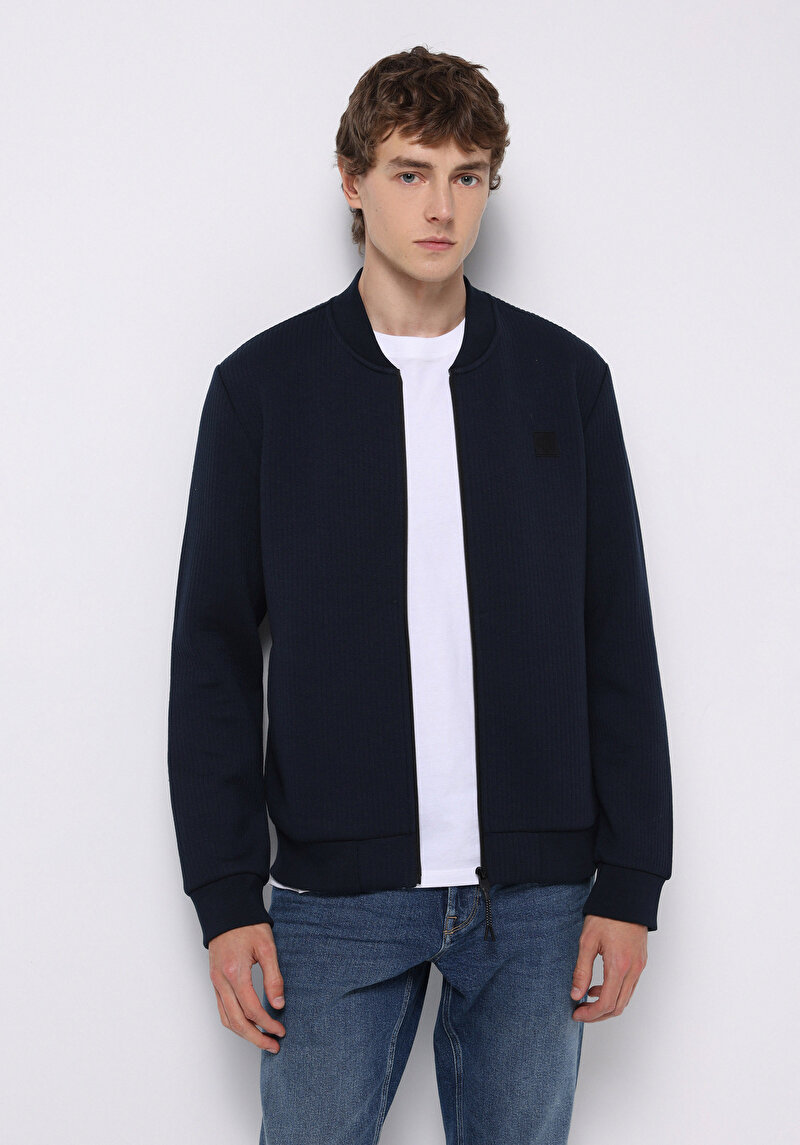 Imagine a Jacheta De Barbati Albastru Marin Slim Fit  Cl1075914