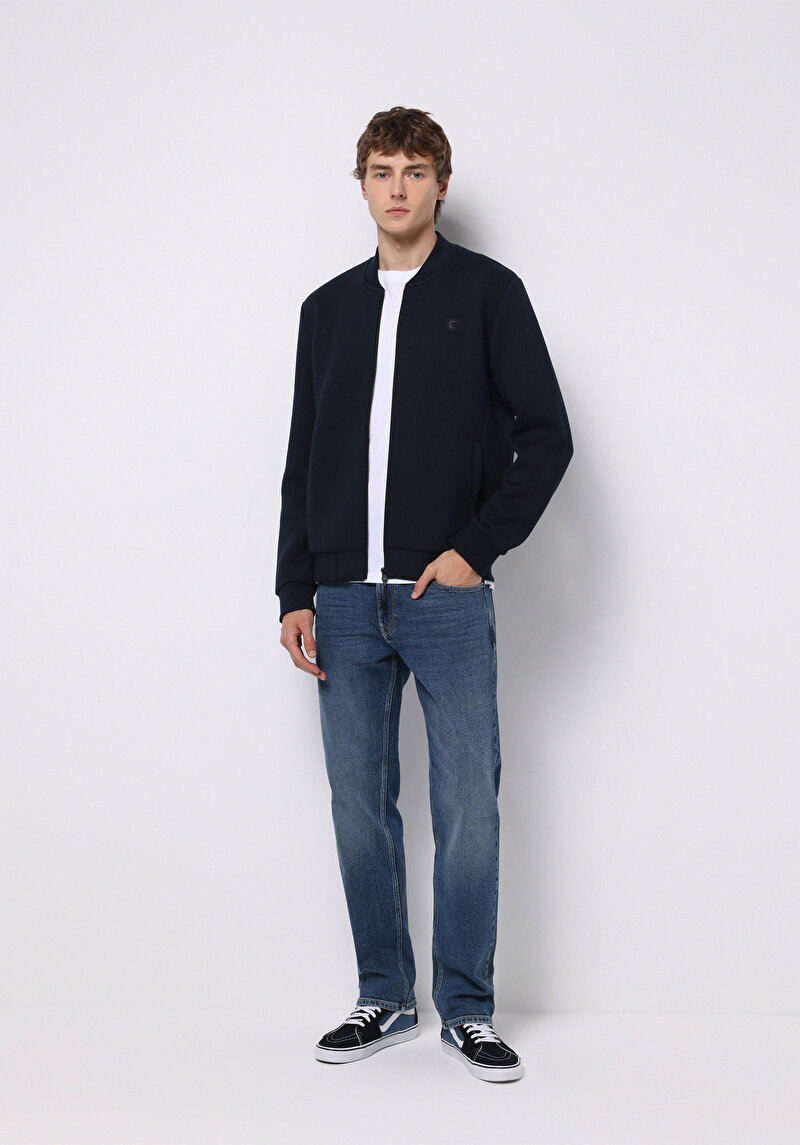 Afișați detalii pentru Jacheta De Barbati Albastru Marin Slim Fit  Cl1075914