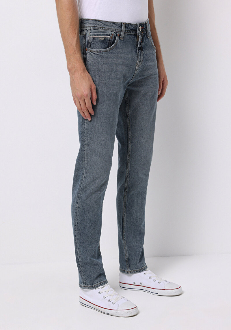 Imagine a Pantaloni De Barbati Albastru Straight Fit 044 Karl Cl1075999