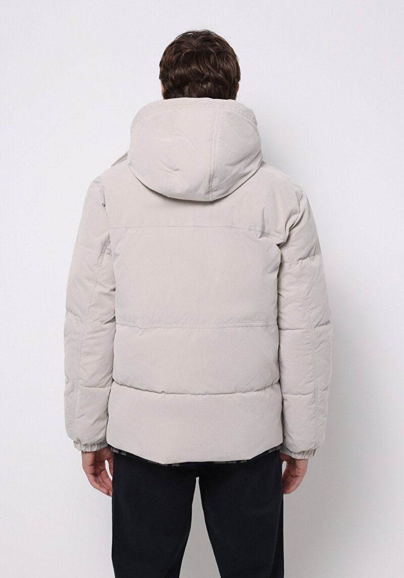 Imagine a Jacheta De Barbati Ecru Regular Fit Cl1076192