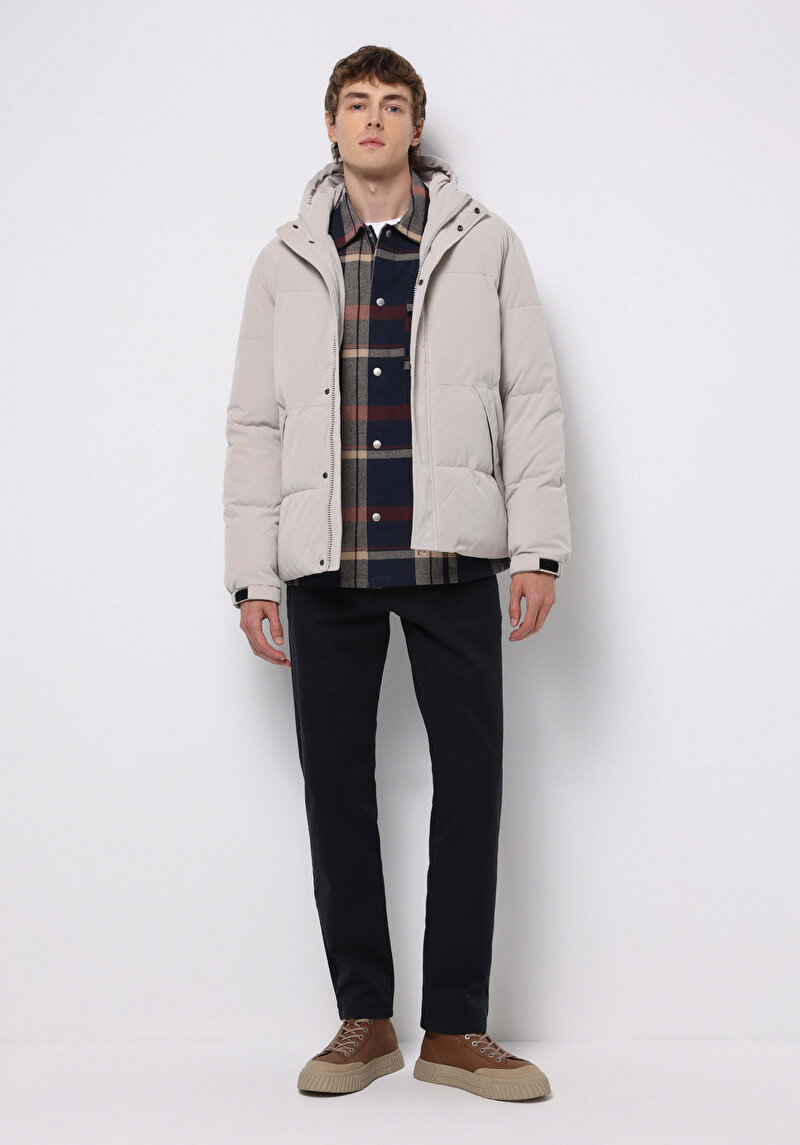 Imagine a Jacheta De Barbati Ecru Regular Fit Cl1076192