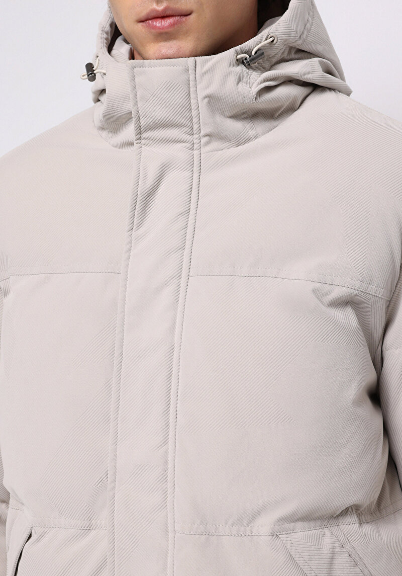 Imagine a Jacheta De Barbati Ecru Regular Fit Cl1076192