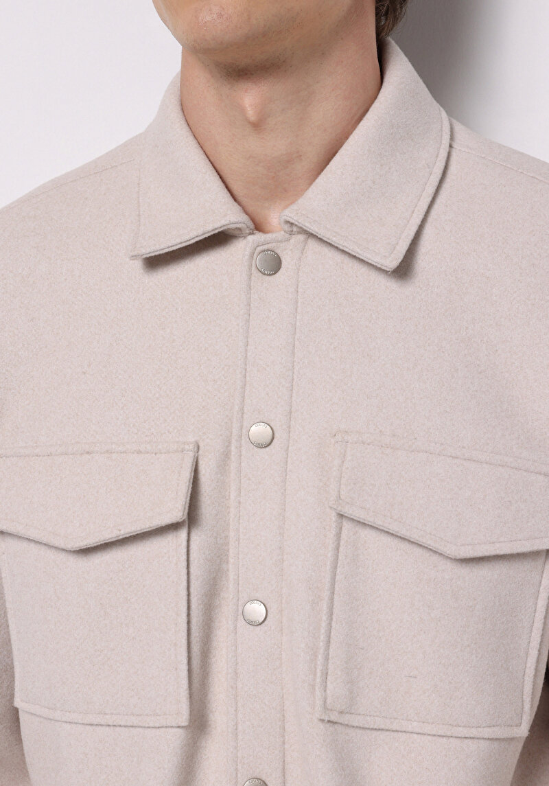 Afișați detalii pentru Jachetă De Barbati Bej Regular Fit  Cl1076233