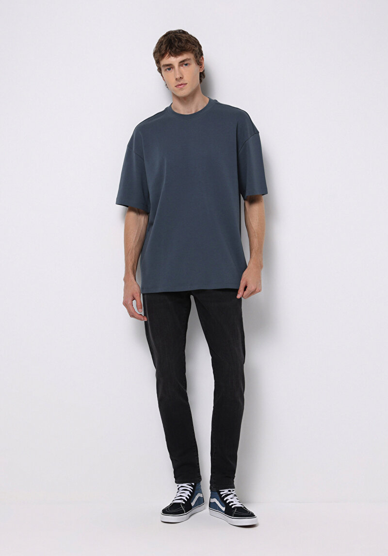 Imagine a Pantaloni De Barbati Negru Slim Fit 041 Danny Cl1076543