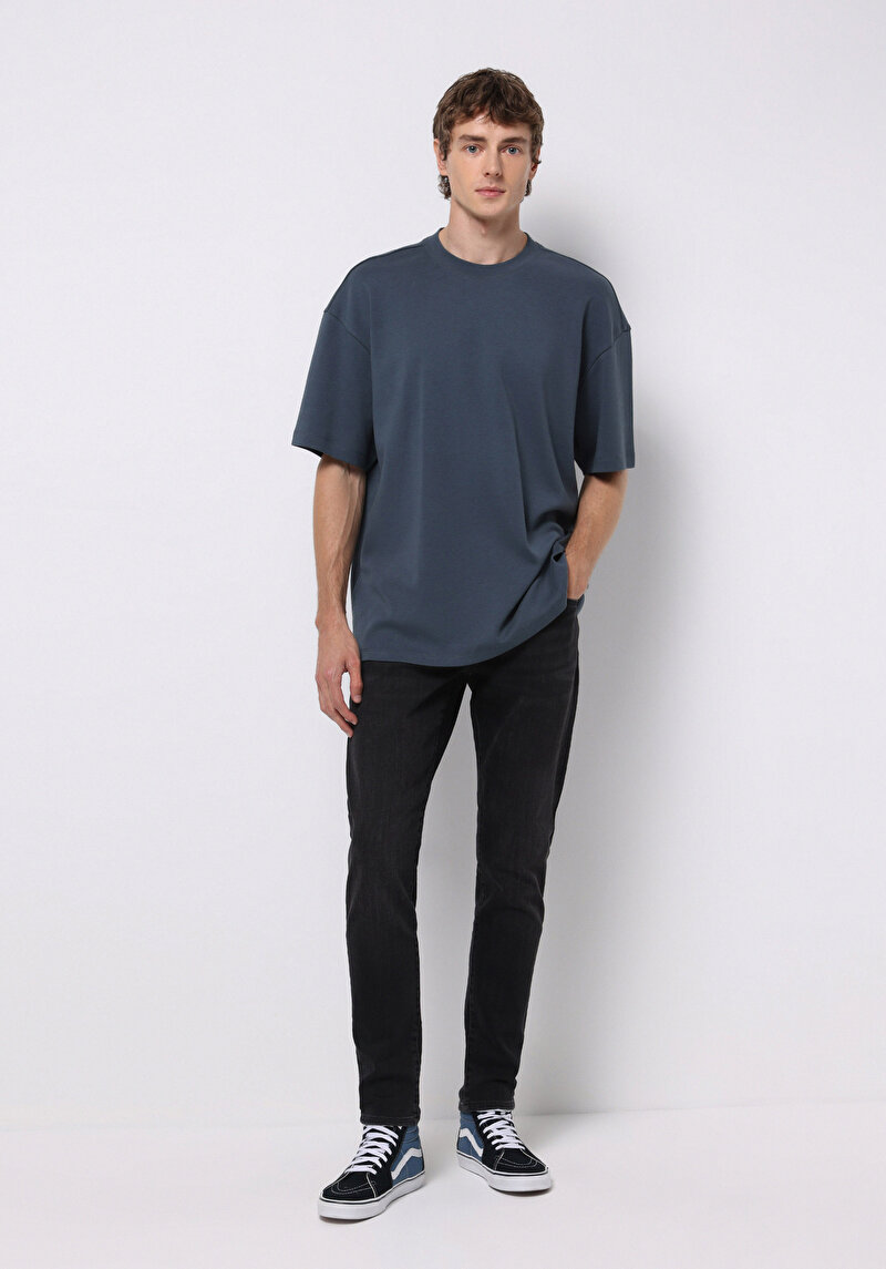 Afișați detalii pentru Pantaloni De Barbati Negru Slim Fit 041 Danny Cl1076543