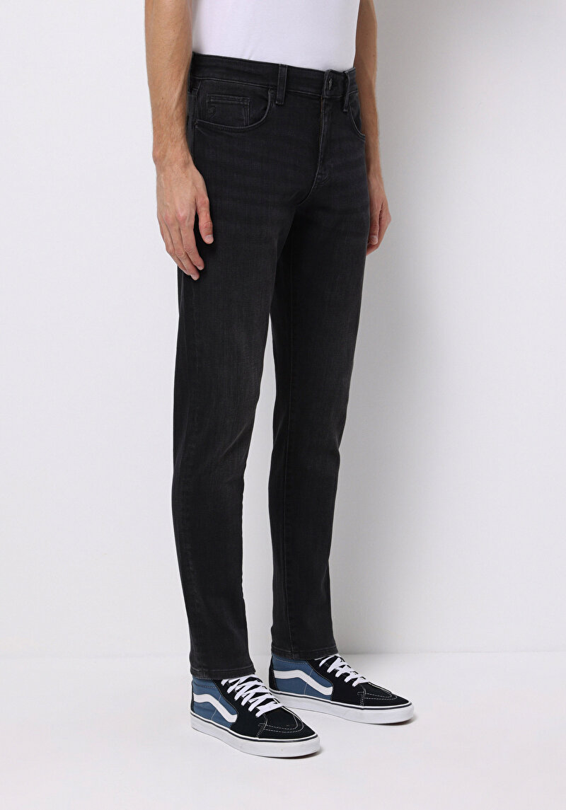 Imagine a Pantaloni De Barbati Negru Slim Fit 041 Danny Cl1076543