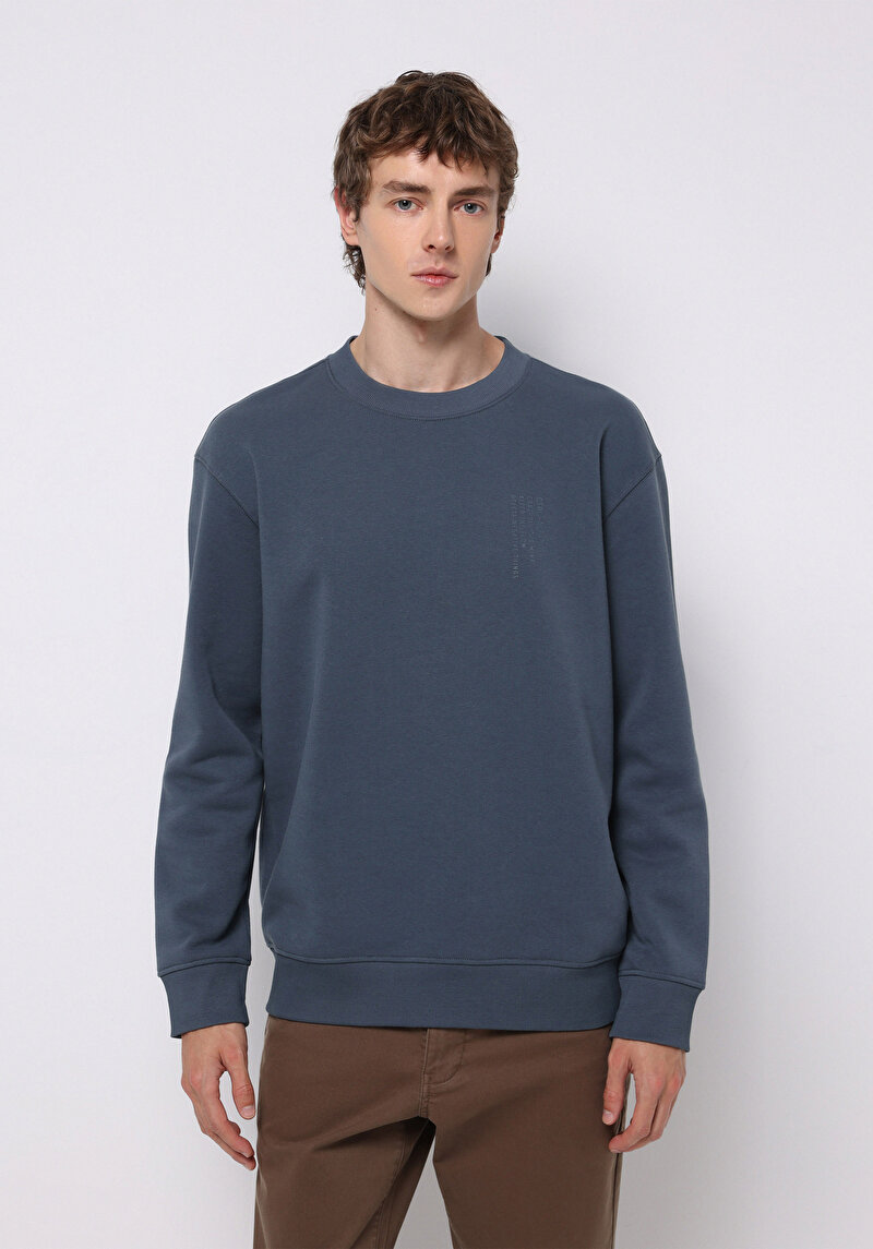 Imagine a Hanorac / Bluza De Barbati Albastru Comfort Fit  Cl1076883