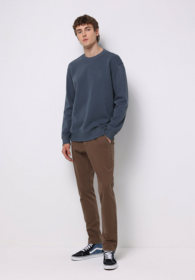 Imagine a Hanorac / Bluza De Barbati Albastru Comfort Fit Cl1076883