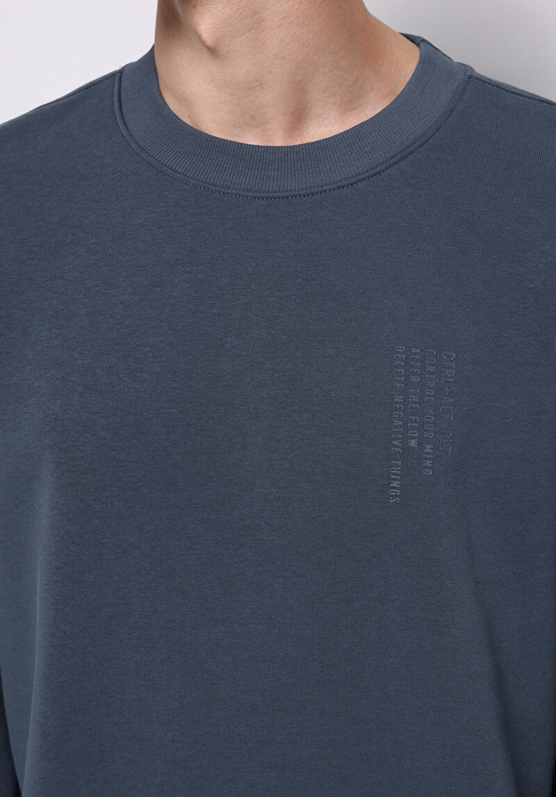 Imagine a Hanorac / Bluza De Barbati Albastru Comfort Fit Cl1076883