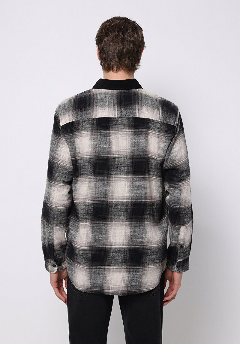 Imagine a Camasa Cu Maneca Lunga De Barbati Negru Comfort Fit Cl1077642