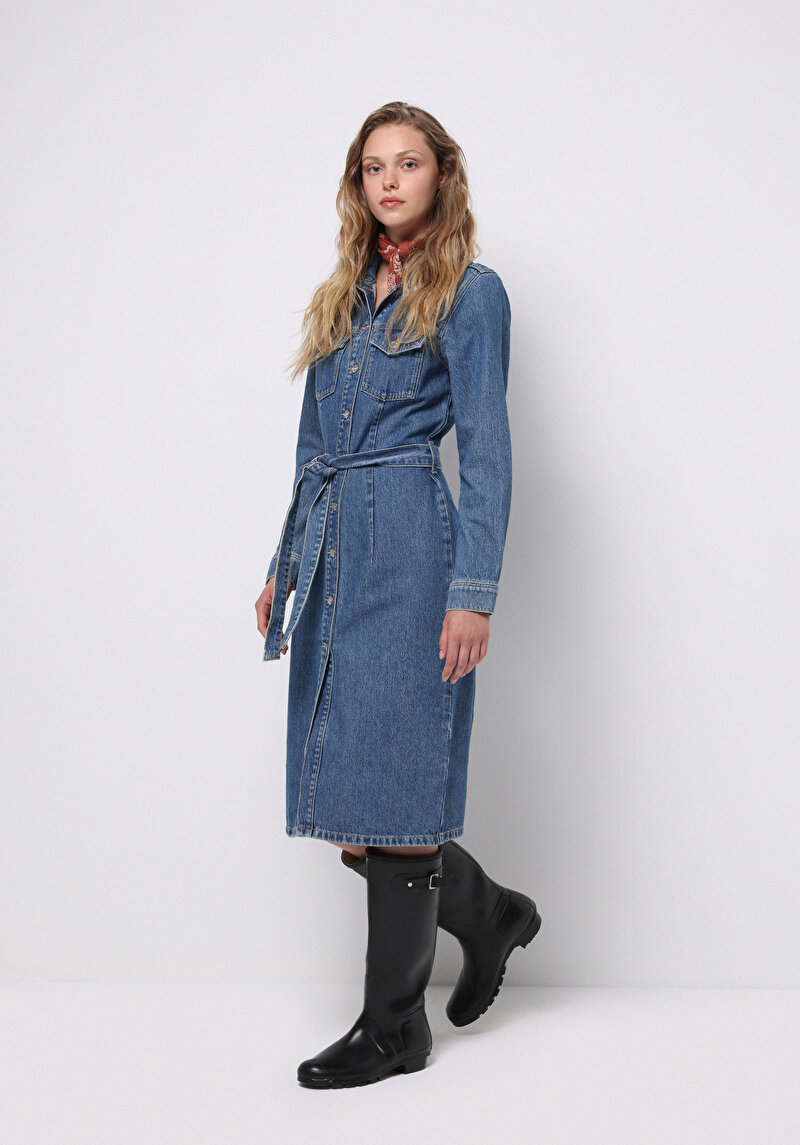 Afișați detalii pentru Rochie De Dama Albastru Slim Fit  Cl1076047