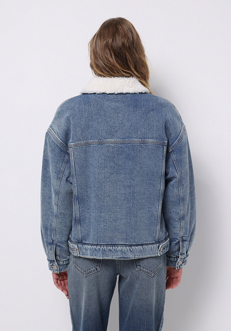 Afișați detalii pentru Jacheta De Dama Denim Oversize Fit  Cl1076050