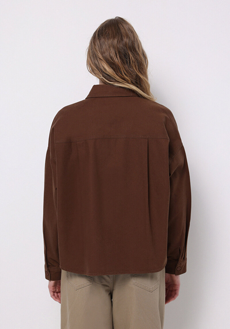 Afișați detalii pentru Camasa Cu Maneca Lunga De Dama Maro Relax Fit  Cl1076671