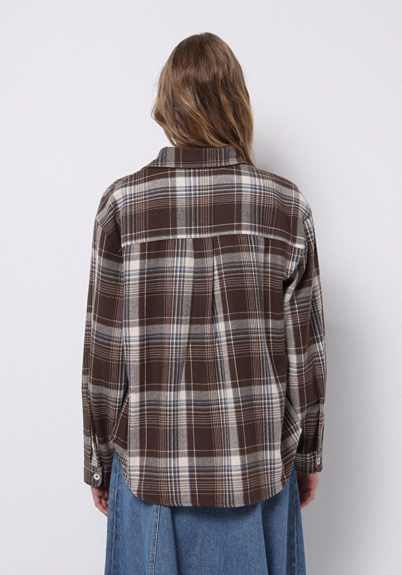 Imagine a Camasa Cu Maneca Lunga De Dama Maro Regular Fit Cl1077174