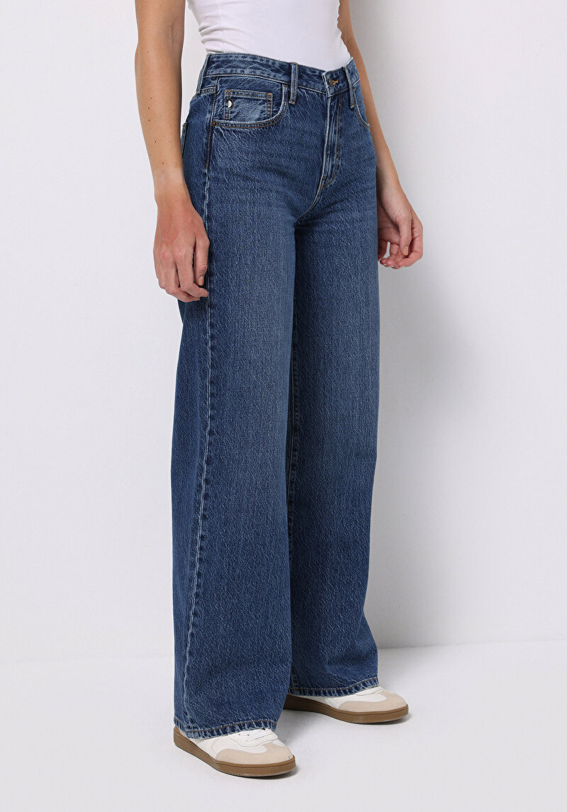 Afișați detalii pentru Pantaloni De Dama Albastru Regular Fit 970 Berry Cl1076559