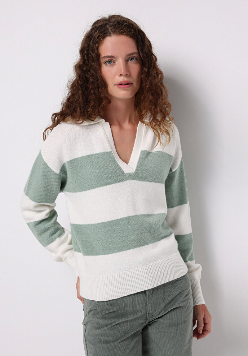 Imagine a Pulover De Dama Verde Regular Fit  Cl1076604