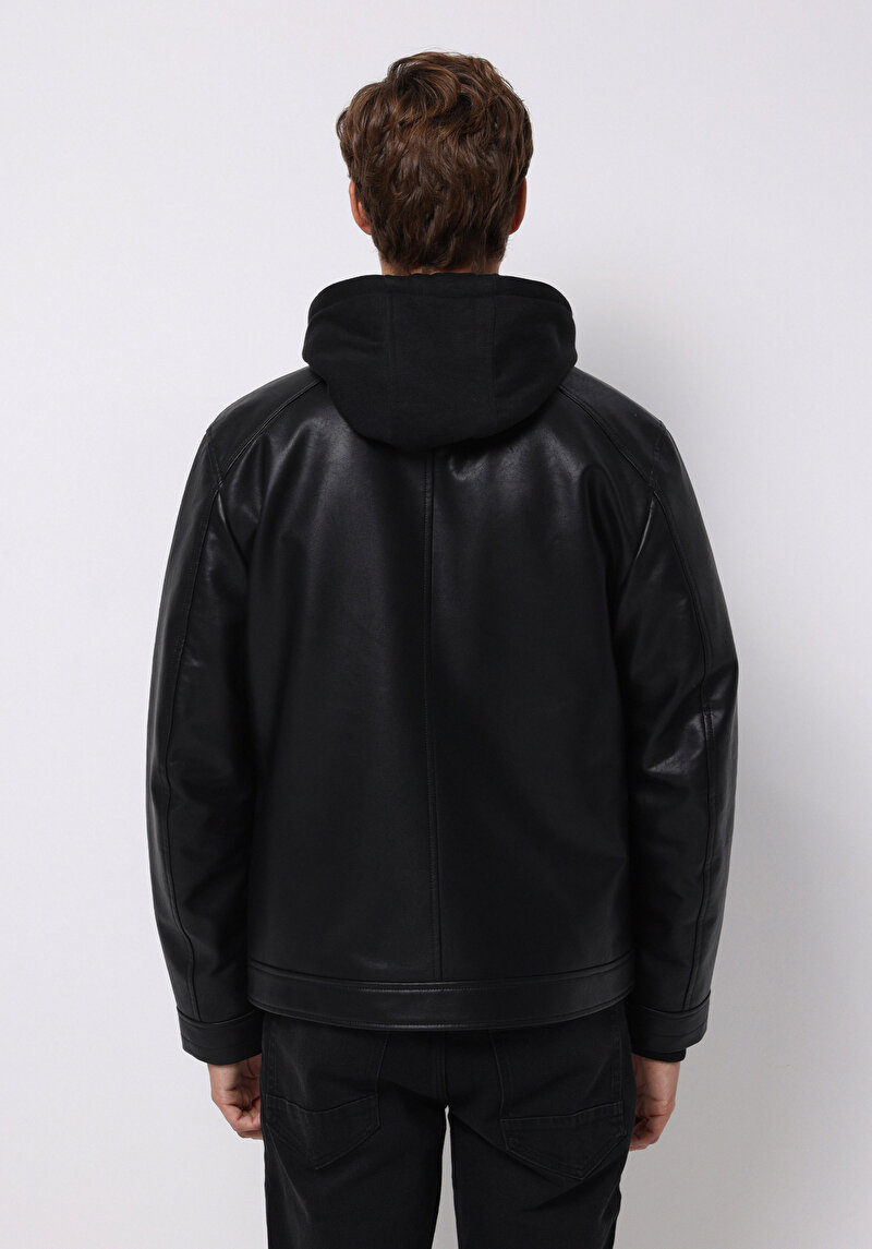 Afișați detalii pentru Jacheta De Barbati Negru Slim Fit  Cl1076180