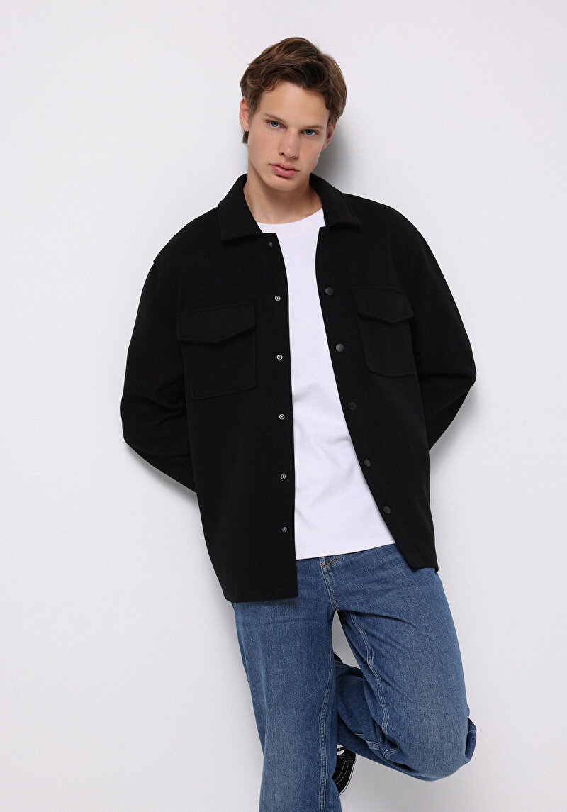 Imagine a Jachetă De Barbati Negru Regular Fit Cl1076233