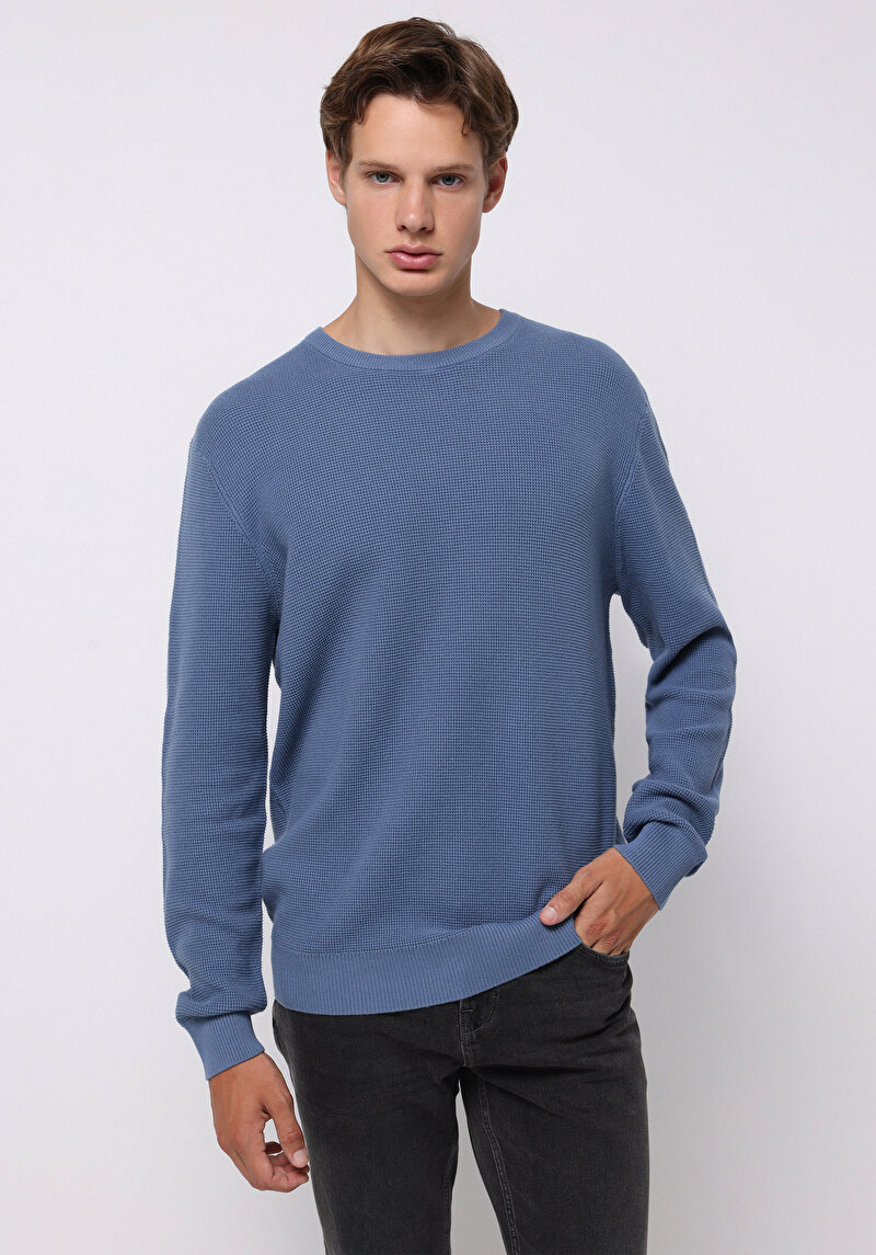 Imagine a Pulover De Barbati Albastru Regular Fit  Cl1075647