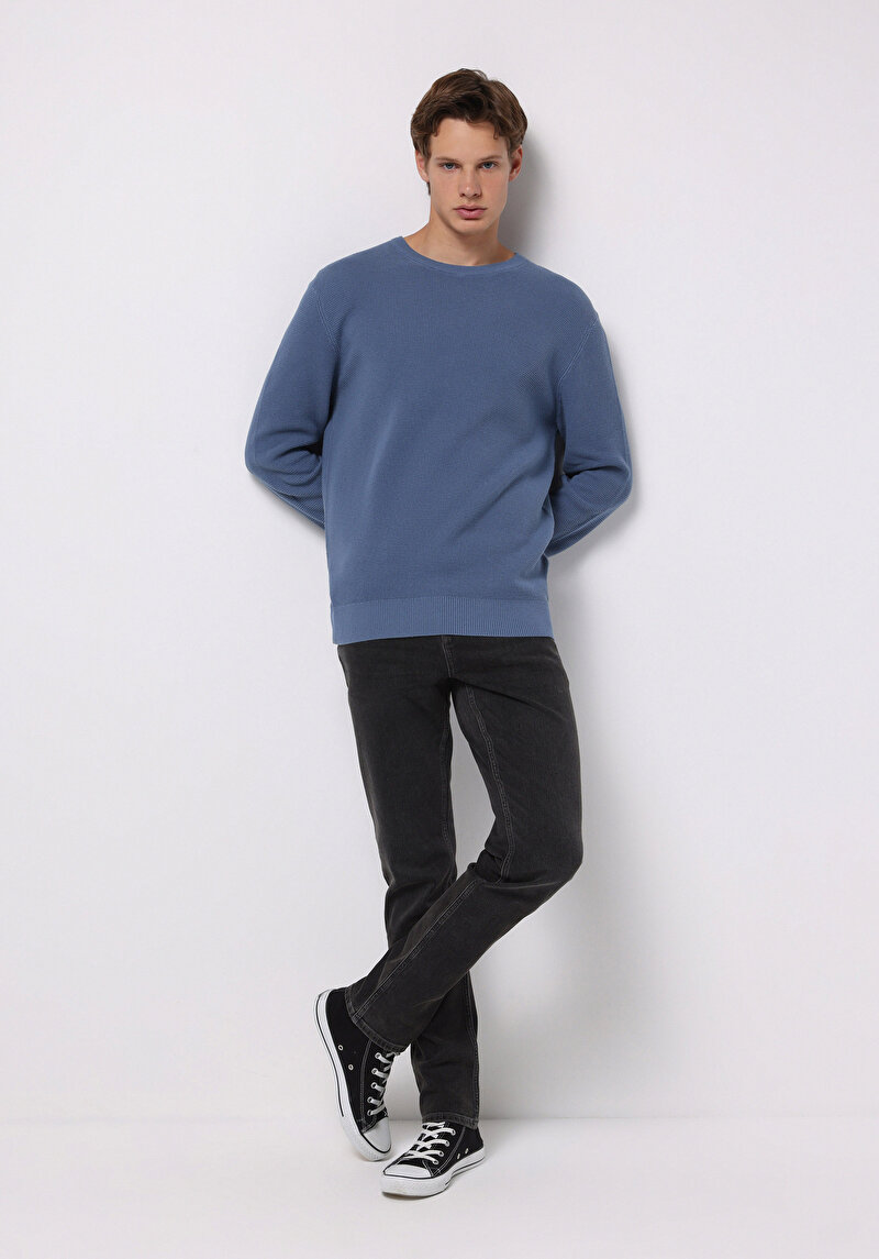 Imagine a Pulover De Barbati Albastru Regular Fit Cl1075647