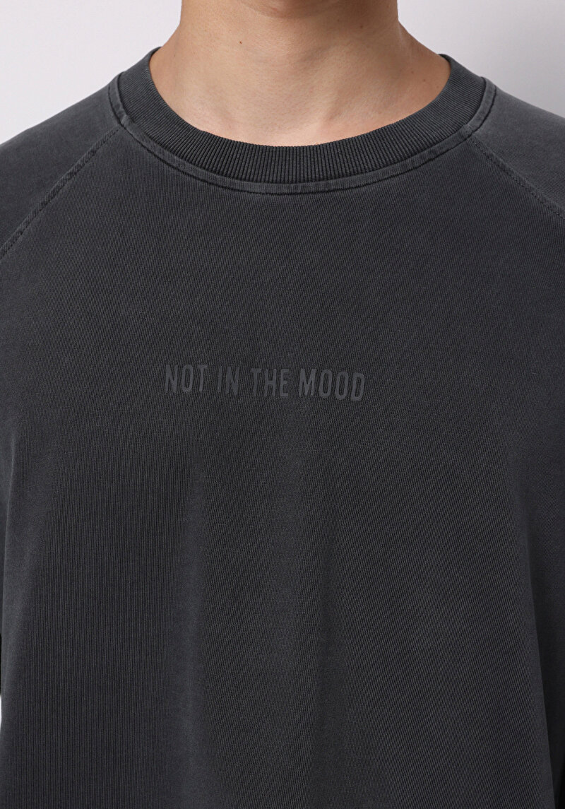 Imagine a Tricou Cu Maneca Lunga De Barbati Antracit Comfort Fit Cl1076339