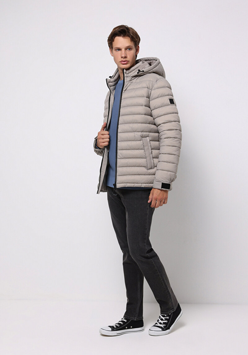 Imagine a Jacheta De Barbati Bej Slim Fit Cl1076511