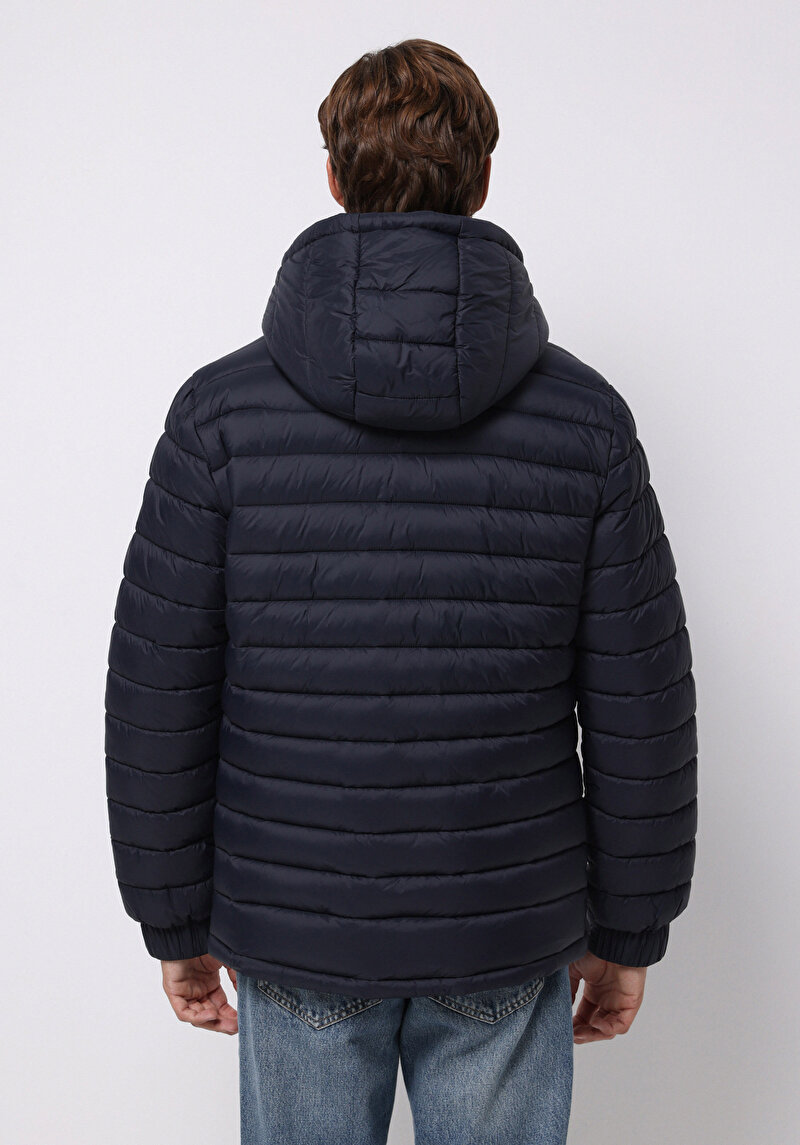 Imagine a Jacheta De Barbati Albastru Marin Slim Fit Cl1076511