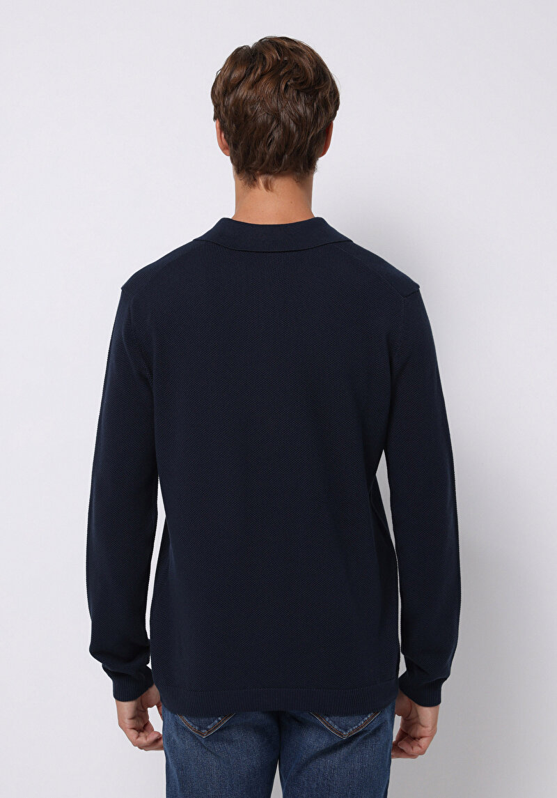 Afișați detalii pentru Pulover De Barbati Albastru Marin Regular Fit  Cl1077184