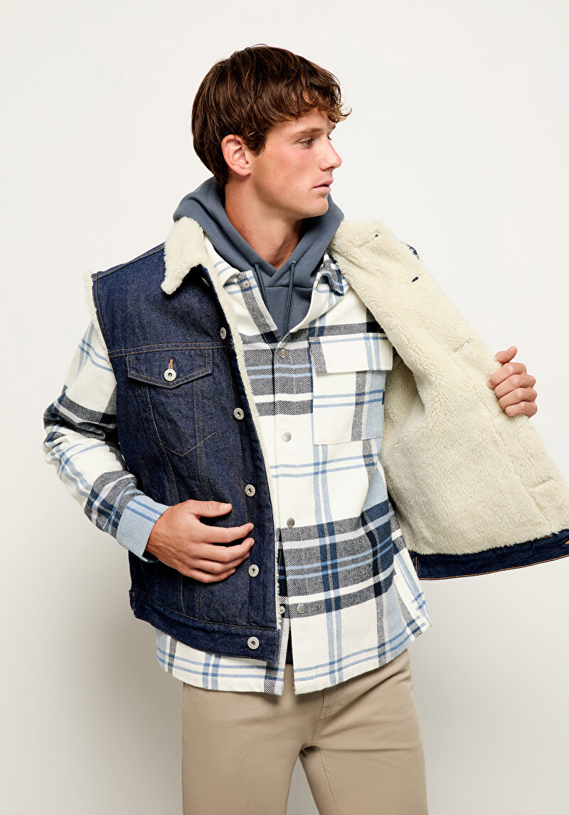 Imagine a Vesta De Barbati Albastru Inchis Regular Fit  Cl1077185