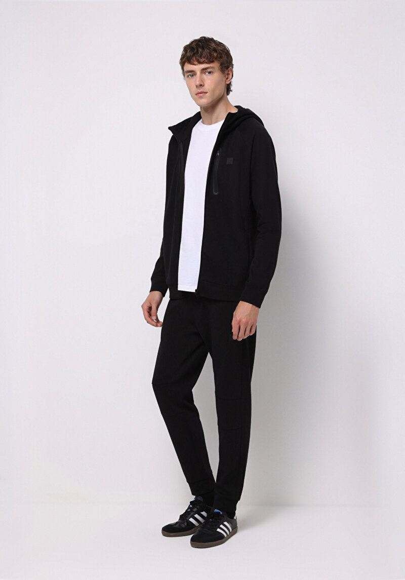 Afișați detalii pentru Hanorac / Bluza De Barbati Negru Regular Fit  Cl1075396