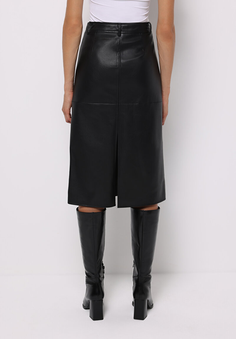 Afișați detalii pentru Fusta De Dama Negru Midi  Cl1075227